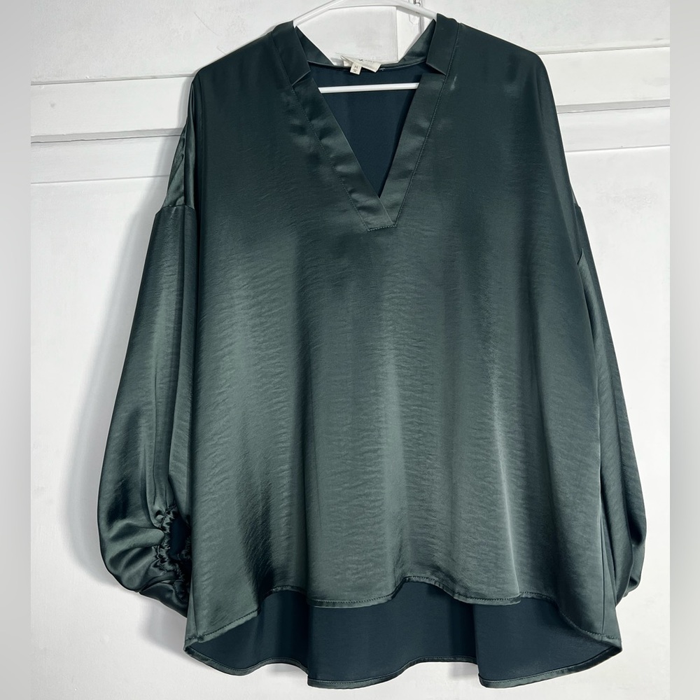 Dark Green Lou & Grey long sleeve blouse